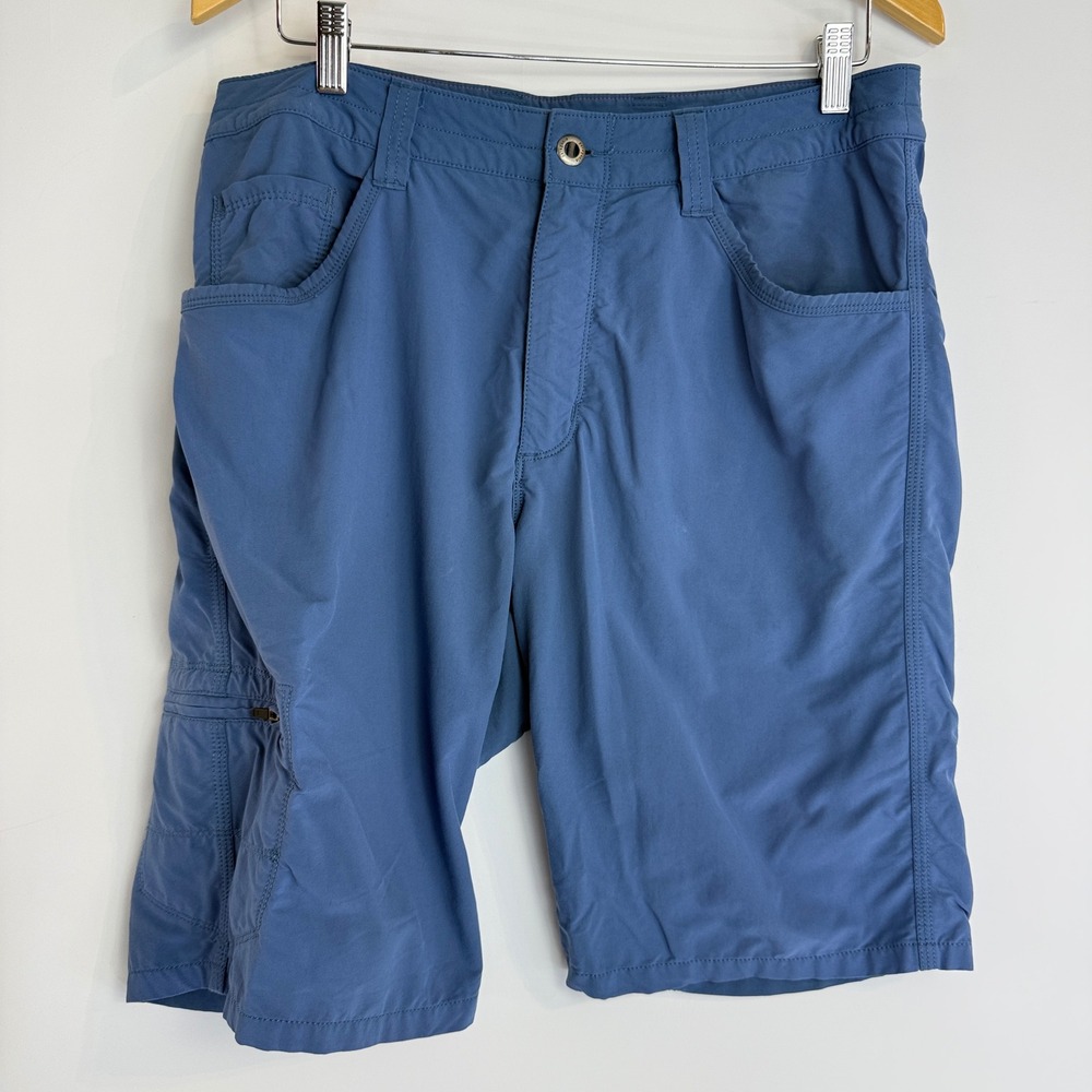 Patagonia Quandary Shorts Mens 34 Blue 10" Inseam Hiking Technical 57825